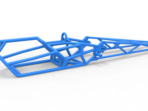 Frame of Top fuel dragster motorcycle Scale 1 to 25 3D Print Model