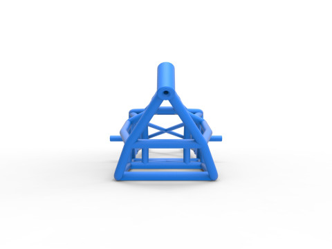 Frame of Top fuel dragster motorcycle Scale 1 to 25 3D-Druckmodell