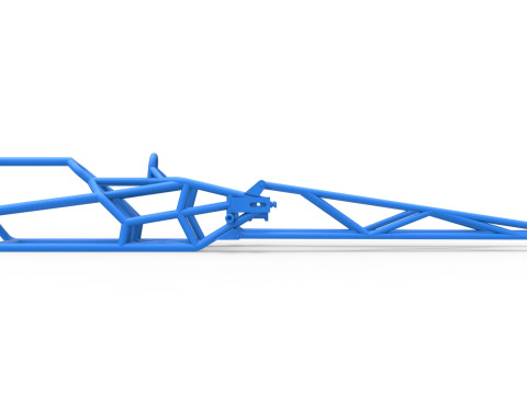 Frame of Top fuel dragster motorcycle Scale 1 to 25 3D-Druckmodell