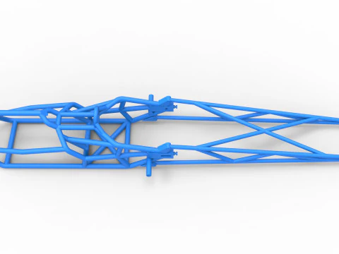 Frame of Top fuel dragster motorcycle Scale 1 to 25 3D Print Model