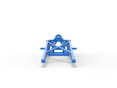Frame of Top fuel dragster motorcycle Scale 1 to 25 3D-Druckmodell