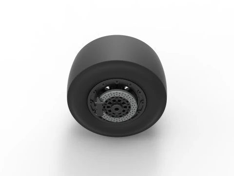Rear wheel of Top fuel dragster motorcycle Scale 1 to 25 3D Print Model