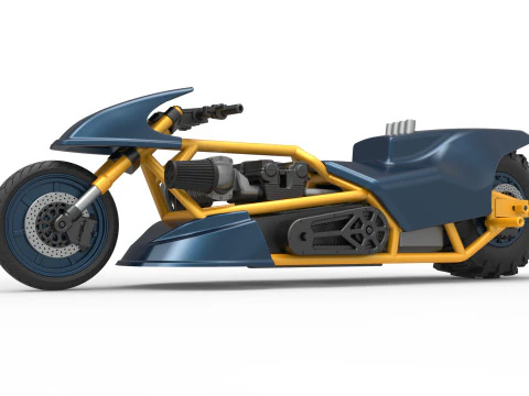 Top fuel Dirt dragster motorcycle Scale 1 to 25 3D Print Model