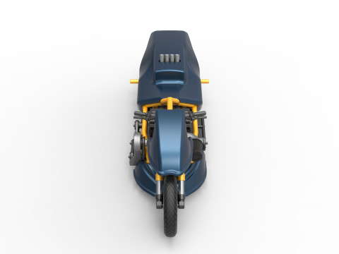 Top fuel Dirt dragster motorcycle Scale 1 to 25 3D Baskı Modeli