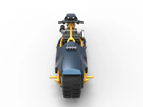 Top fuel Dirt dragster motorcycle Scale 1 to 25 3D Print Model