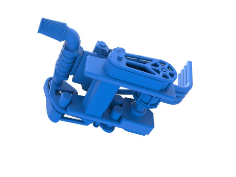 Engine of Top fuel Dirt dragster motorcycle Scale 1 to 25 3D-printmodel