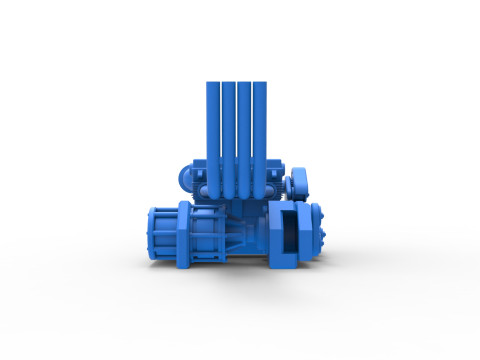 Engine of Top fuel Dirt dragster motorcycle Scale 1 to 25 3D-printmodel