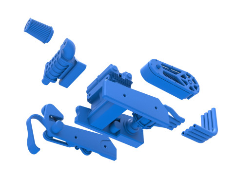 Engine of Top fuel Dirt dragster motorcycle Scale 1 to 25 3D-printmodel