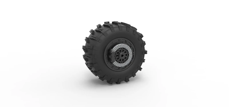 Rear wheel of Top fuel Dirt dragster motorcycle Scale 1 to 25 3D Print Model .c4d .max .obj .3ds .fbx .stl .blend 