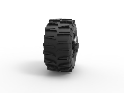 Rear wheel of Top fuel Dirt dragster motorcycle Scale 1 to 25 3D Принт Модель