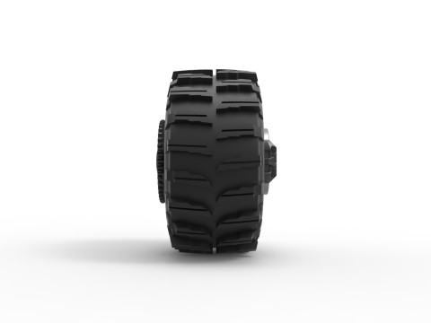 Rear wheel of Top fuel Dirt dragster motorcycle Scale 1 to 25 3D Принт Модель
