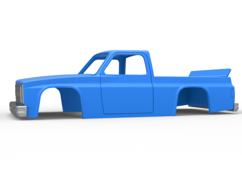 Shell of Vintage NASCAR race truck Scale 1 to 25 Modello di stampa 3D