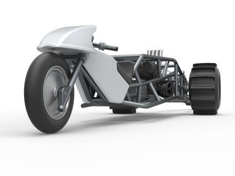 Top fuel Dirt dragster trike Sale 1 to 25 3D Принт Модель