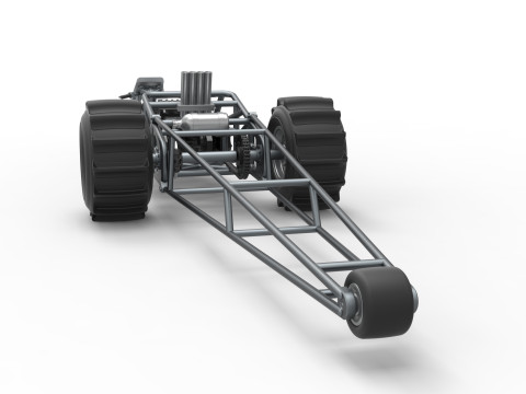 Top fuel Dirt dragster trike Sale 1 to 25 3D Принт Модель
