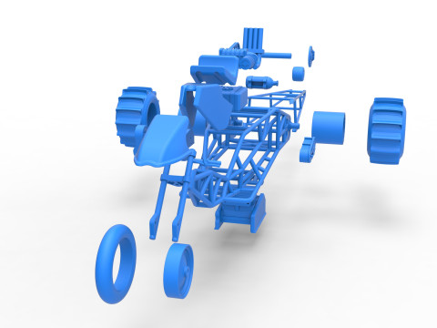 Top fuel Dirt dragster trike Sale 1 to 25 3D Принт Модель