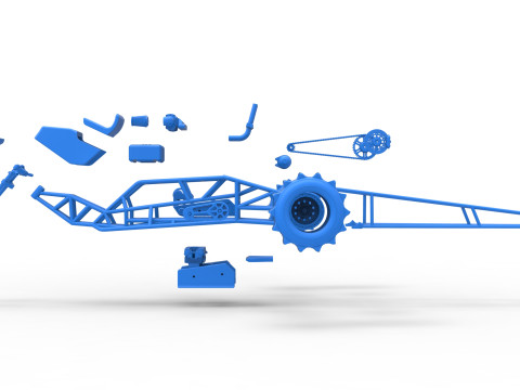 Top fuel Dirt dragster trike Sale 1 to 25 3D Принт Модель