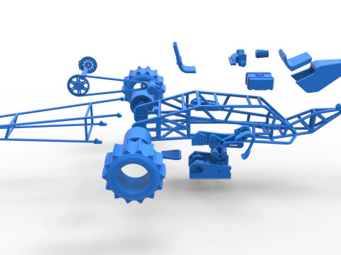 Top fuel Dirt dragster trike Sale 1 to 25 3D Print Model