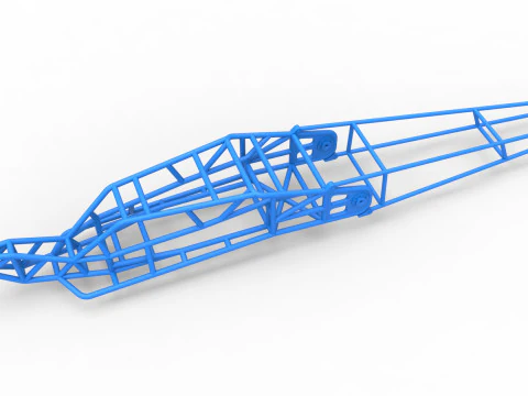 Frame of Top fuel Dirt dragster trike Sale 1 to 25 3D Print Model