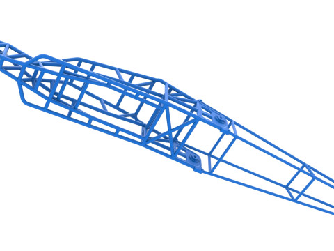 Frame of Top fuel Dirt dragster trike Sale 1 to 25 3D-Druckmodell