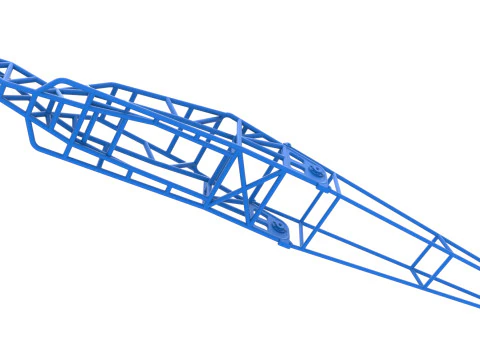 Frame of Top fuel Dirt dragster trike Sale 1 to 25 3D Print Model