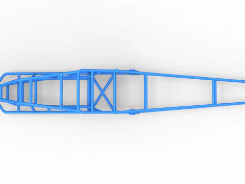Frame of Top fuel Dirt dragster trike Sale 1 to 25 3D Print Model