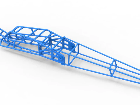 Frame of Top fuel Dirt dragster trike Sale 1 to 25 3D Print Model