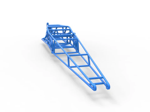 Frame of Top fuel Dirt dragster trike Sale 1 to 25 3D Print Model