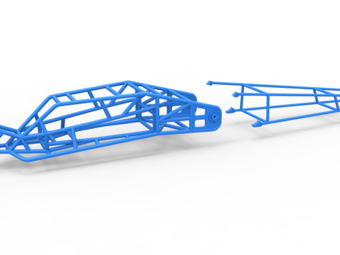 Frame of Top fuel Dirt dragster trike Sale 1 to 25 3D-Druckmodell