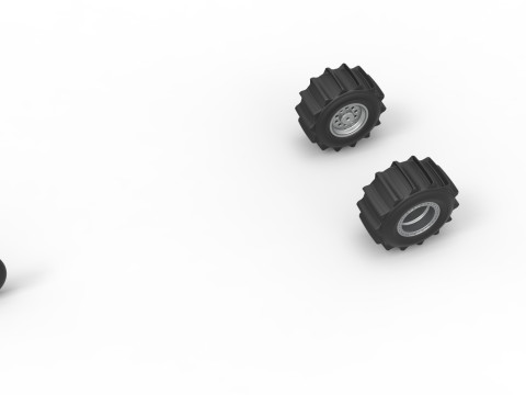 Wheel Set of Top fuel Dirt dragster trike Sale 1 to 25 3D प्रिंट मॉडल