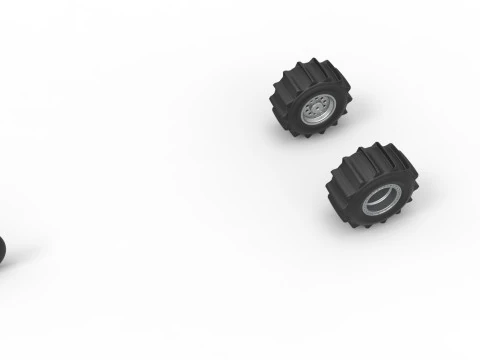 Wheel Set of Top fuel Dirt dragster trike Sale 1 to 25 3D Print Model