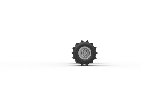 Wheel Set of Top fuel Dirt dragster trike Sale 1 to 25 3D प्रिंट मॉडल