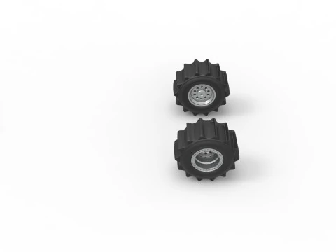 Wheel Set of Top fuel Dirt dragster trike Sale 1 to 25 3D Print Model