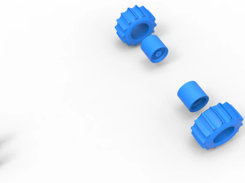 Wheel Set of Top fuel Dirt dragster trike Sale 1 to 25 3D Print Model