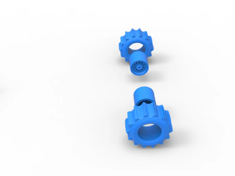 Wheel Set of Top fuel Dirt dragster trike Sale 1 to 25 3D Print Model