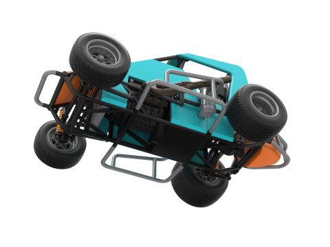 Midget car Scale 1 to 25 Modello di stampa 3D