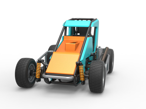 Midget car Scale 1 to 25 Modello di stampa 3D