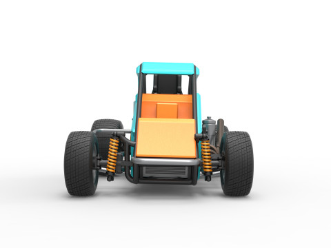 Midget car Scale 1 to 25 Modello di stampa 3D