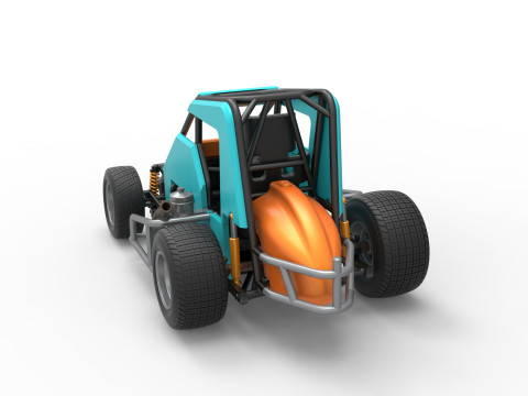 Midget car Scale 1 to 25 Modello di stampa 3D