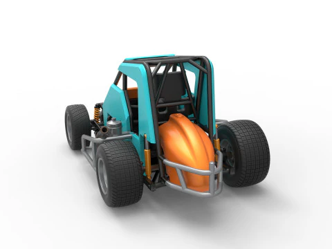 Midget car Scale 1 to 25 3D Print Model