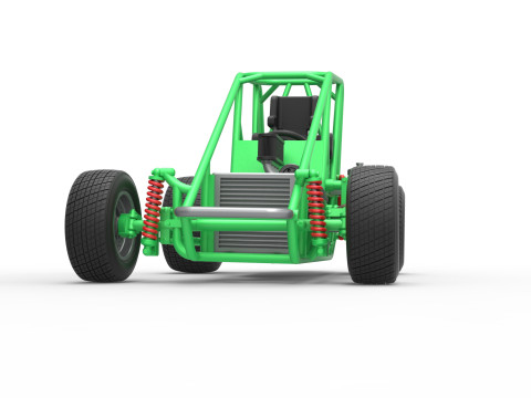 Midget car Base Scale 1 to 25 3D Print Model