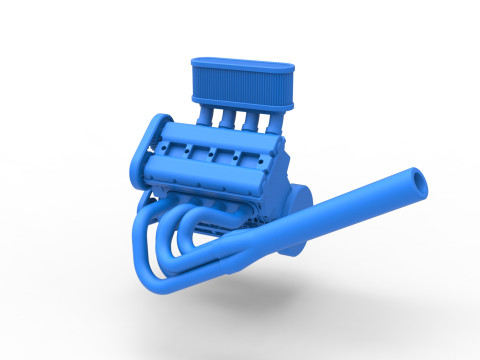Engine of Midget car Scale 1 to 25 3Dプリントモデル