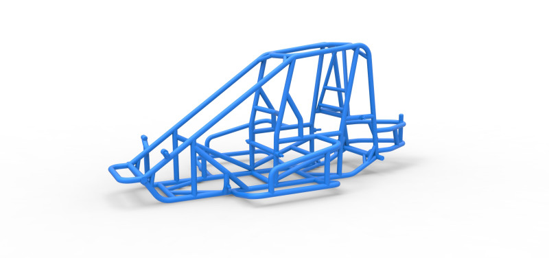 Frame of Midget car Scale 1 to 25 3D Print Model .c4d .max .obj .3ds .fbx .stl .blend 