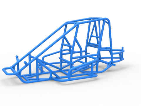 Frame of Midget car Scale 1 to 25 3D Print Model