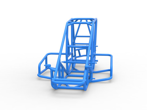Frame of Midget car Scale 1 to 25 3D Print Model