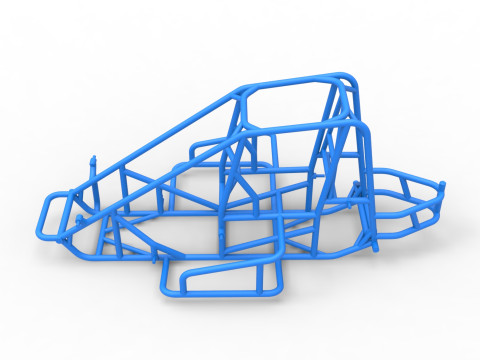 Frame of Midget car Scale 1 to 25 3D Print Model