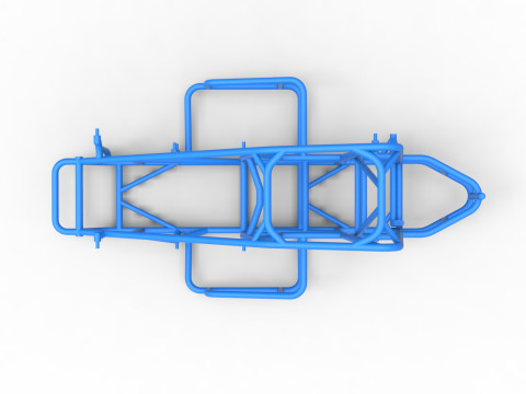 Frame of Midget car Scale 1 to 25 3D Print Model