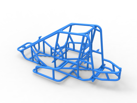 Frame of Midget car Scale 1 to 25 3D Print Model