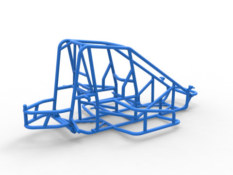 Frame of Midget car Scale 1 to 25 3D Print Model