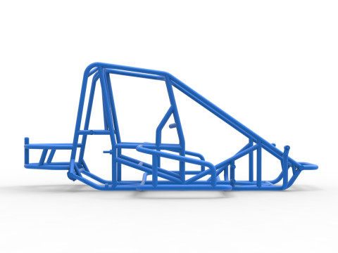 Frame of Midget car Scale 1 to 25 3D Print Model