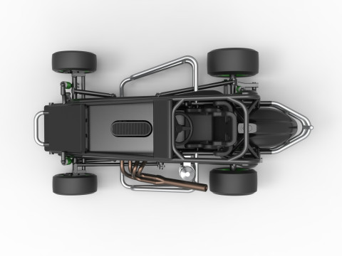 Pavement Midget car Scale 1 to 25 3D Принт Модель